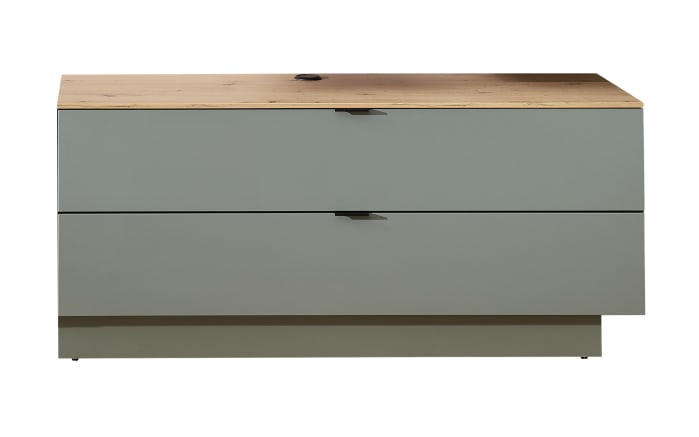 Lowboard Ina, schilfgrün/Artisan Eiche, 140 cm-01