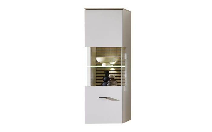 Hängevitrine Ina, kaschmir/Riva Eiche, 40 cm-01