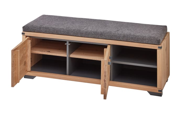 Garderobenkombi Genua, Wildeiche/graphit-05