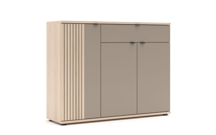 Schuhschrank Pisa, Riva Eiche-Nachbildung/basalt-01