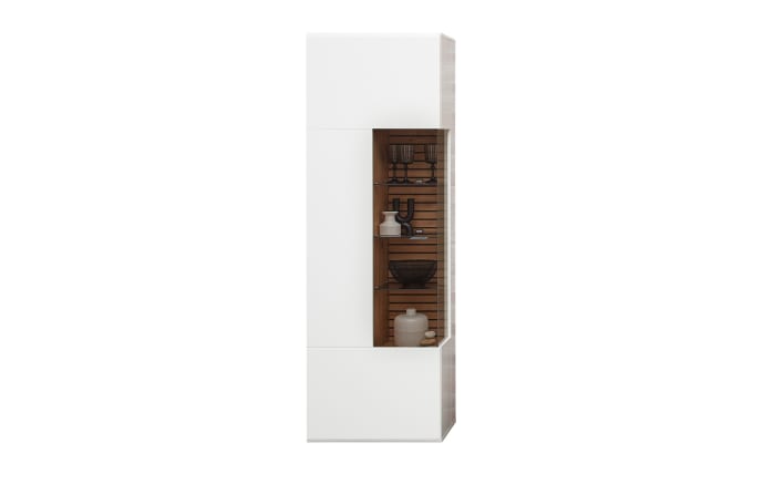 Wohnwand Fresno, weiß/Eiche-Nachbildung, inkl. Softclose Funktion -08
