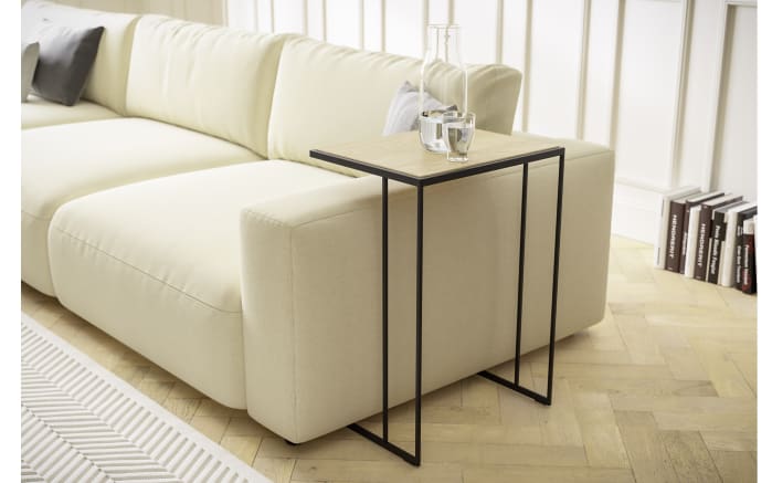 Beistelltisch Toscana, Wildeiche, schwarz-02