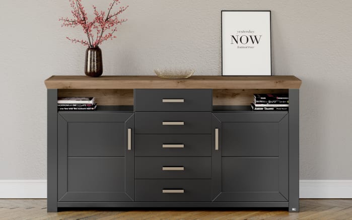 Sideboard York, Artisan Eiche Nachbildung/anthrazit-01