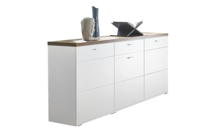 Sideboard Lancaster, weiß matt, Artisan Nachbildung Eiche kaufen Hardeck bei online