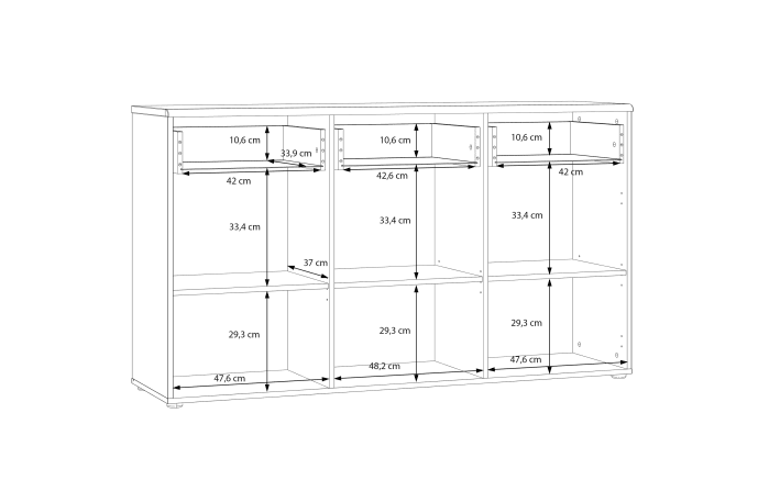 Sideboard Akinori, Mauvelle Eiche-Nachbildung-07