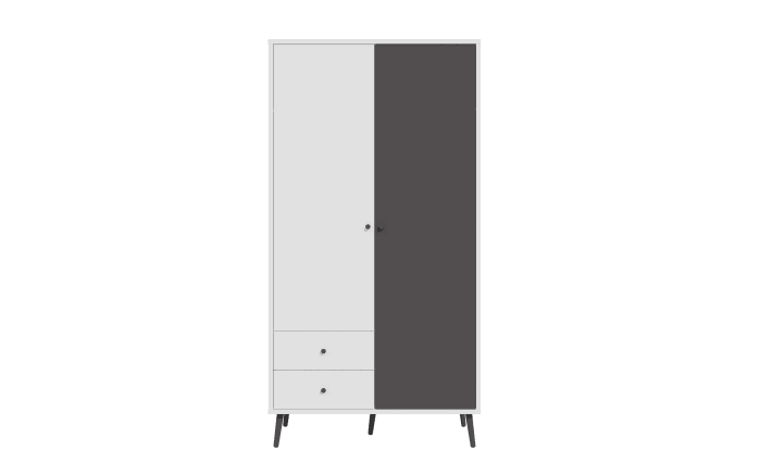 Kleiderschrank Harllson EasyKlix, weiß/grau, 104,5 cm-02