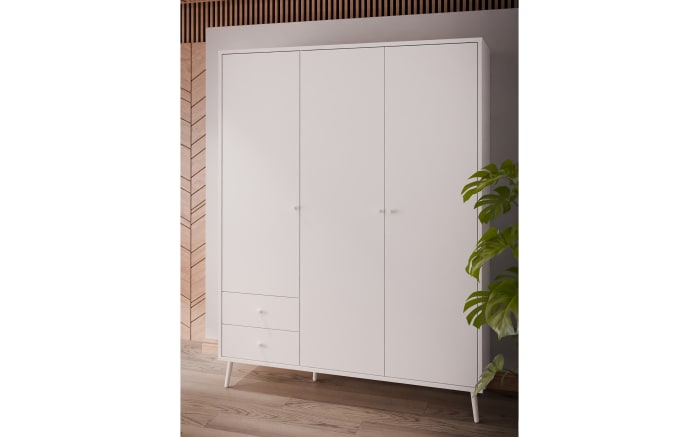 Kleiderschrank Harllson EasyKlix, weiß, 154,2 cm-02