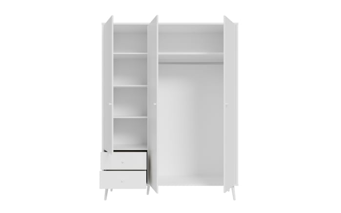Kleiderschrank Harllson EasyKlix, weiß, 154,2 cm-06