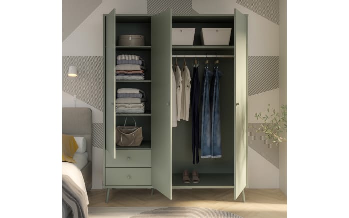 Kleiderschrank Harllson EasyKlix, salbeigrün, 154,2 cm-04