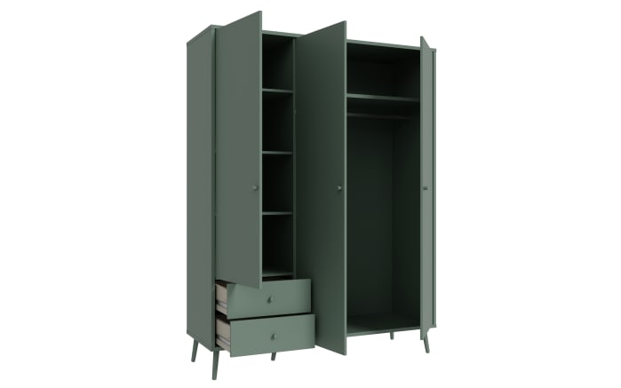 Kleiderschrank Harllson EasyKlix, salbeigrün, 154,2 cm-06