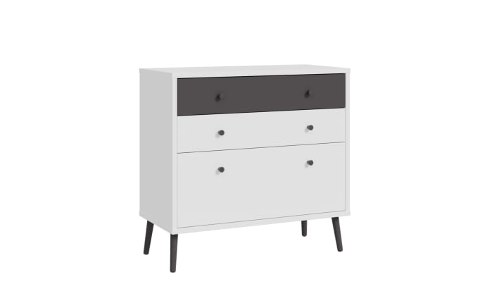 Sideboard Harllson EasyKlix, weiß/grau, 89,8 cm-01