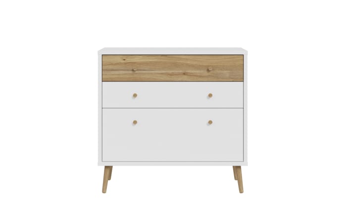 Sideboard Harllson EasyKlix, weiß/Mauvelle Eiche-Nachbildung, 89,8 cm-02
