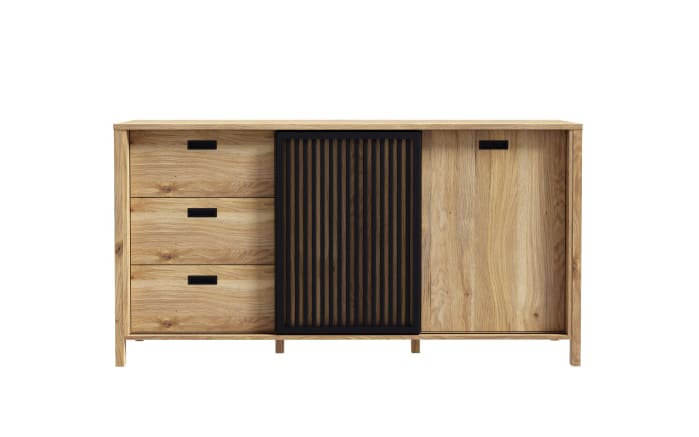 Sideboard Jytana, Mauvelle Eiche-Nachbildung/schwarz-02