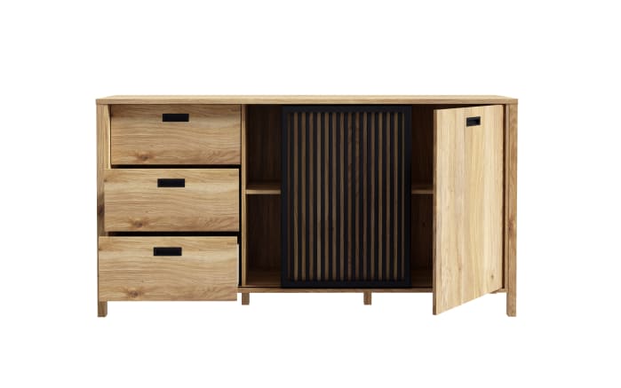Sideboard Jytana, Mauvelle Eiche-Nachbildung/schwarz-05