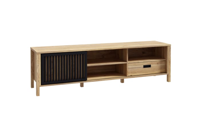 TV-Unterschrank Jytana, Mauvelle Eiche-Nachbildung/schwarz-01