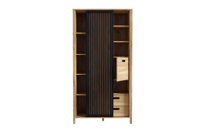 Hochschrank Jytana, Mauvelle Eiche-Nachbildung/schwarz-05