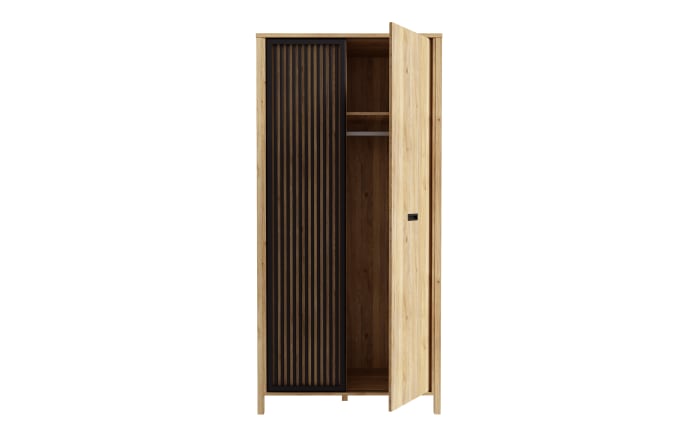 Kleiderschrank Jytana, Mauvelle Eiche-Nachbildung/schwarz-05