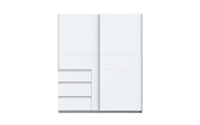 Kleiderschrank Winn2, weiß, 170,3 x 200,5 cm-03