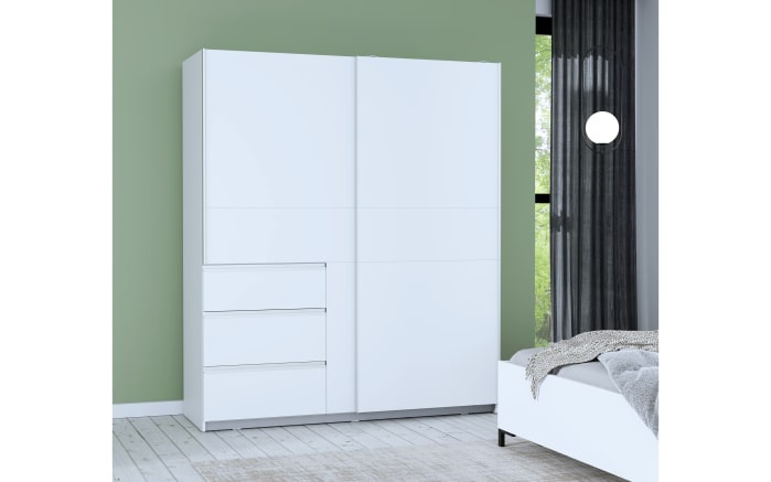 Kleiderschrank Winn2, weiß, 170,3 x 200,5 cm-01