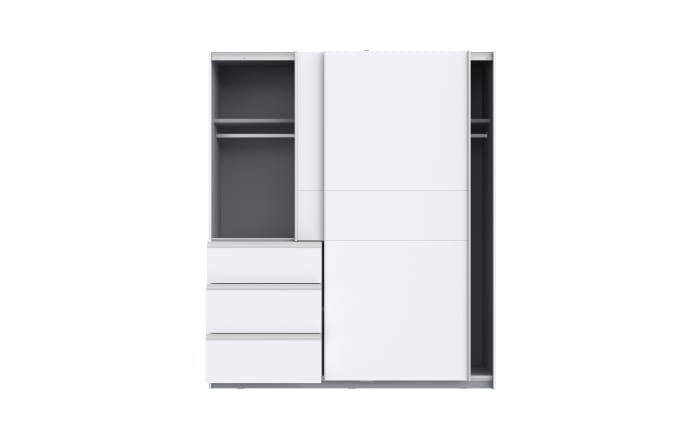 Kleiderschrank Winn2, weiß, 170,3 x 200,5 cm-05