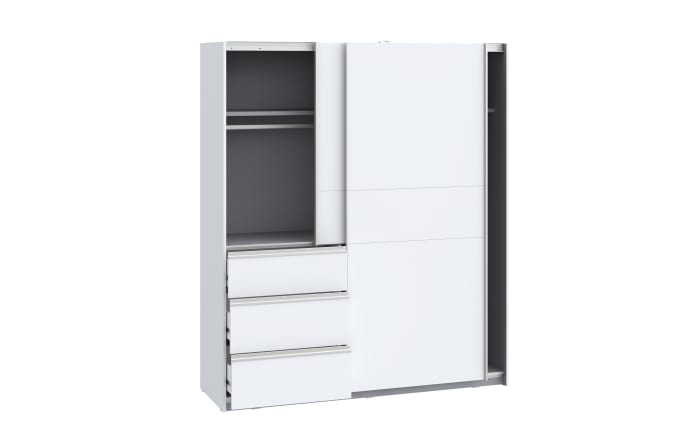 Kleiderschrank Winn2, weiß, 170,3 x 200,5 cm-04