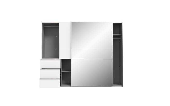 Kleiderschrank Winn2, weiß, 249 x 200,5 cm-05