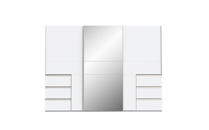Kleiderschrank Winn2, weiß, 269,7 x 200,5 cm-03