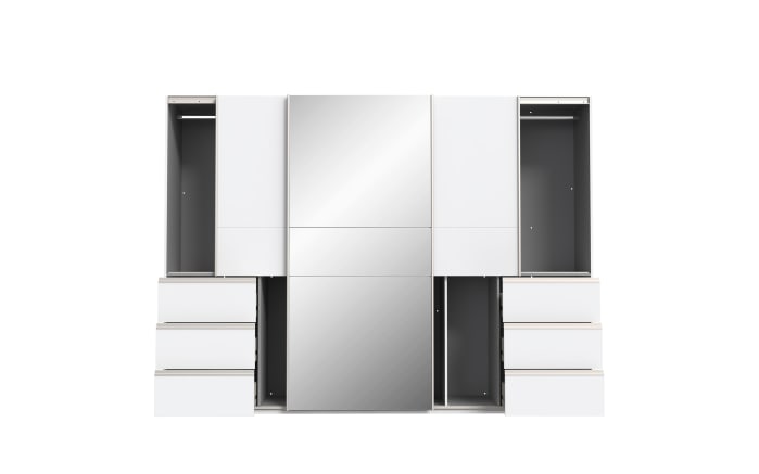 Kleiderschrank Winn2, weiß, 269,7 x 200,5 cm-05