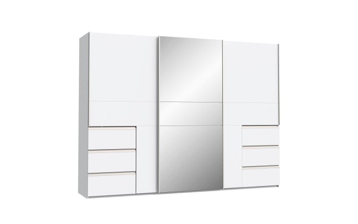 Kleiderschrank Winn2, weiß, 269,7 x 200,5 cm-02