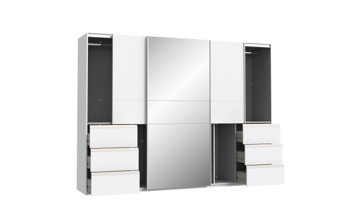 Kleiderschrank Winn2, weiß, 269,7 x 200,5 cm-04