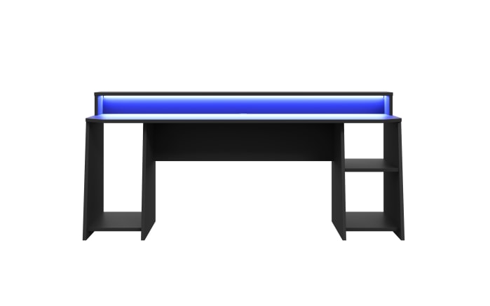 Gaming-Schreibtisch Tezaur, schwarz, 200 cm-04