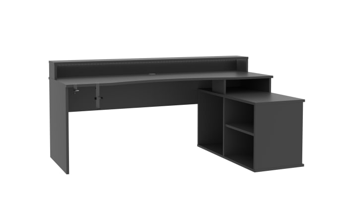 Eck-Gaming-Schreibtisch Tezaur, schwarz-06