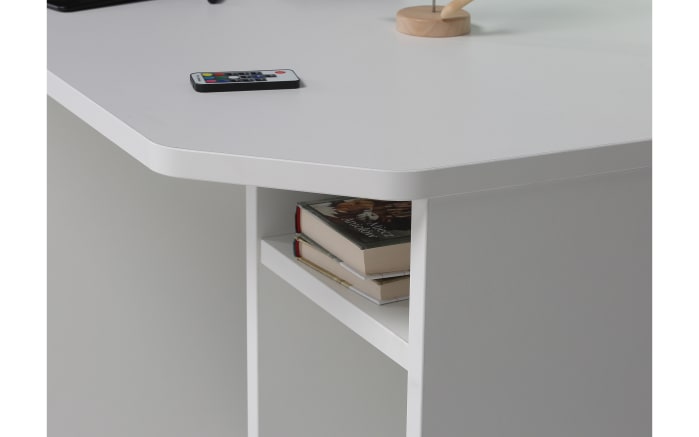 Schreibtisch Tezaur, weiß, inkl. Beleuchtung -04