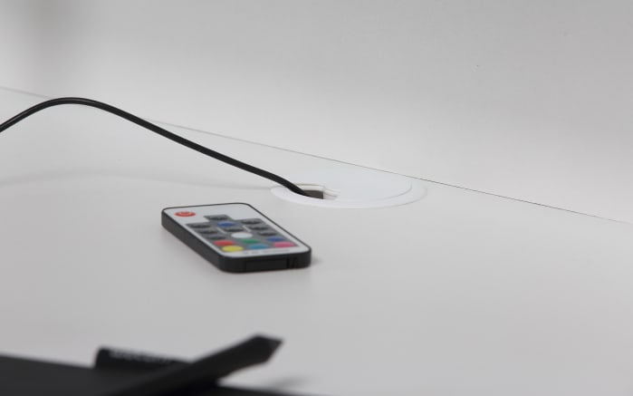 Schreibtisch Tezaur, weiß, inkl. Beleuchtung -05