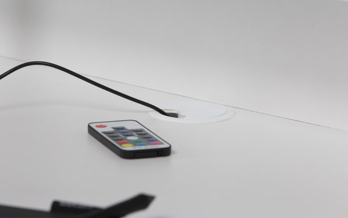 Gaming-Schreibtisch Tezaur, weiß, 160 cm-04