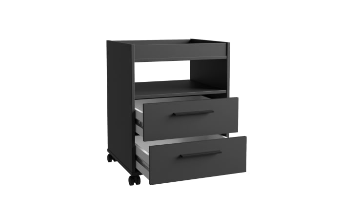 Rollcontainer Tezaur, schwarz-04