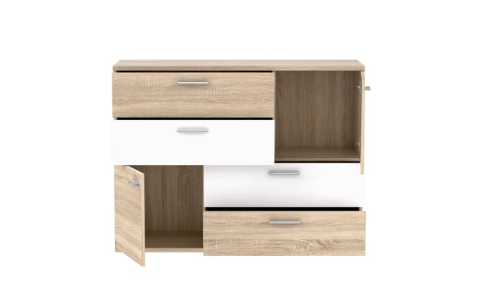 Kommode Skive, Sonoma Eiche-Nachbildung/weiß-05