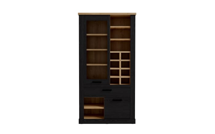 Glasvitrine Duro, Riviera Eiche/Cabezone Eiche-Nachbildung, 212 cm-02