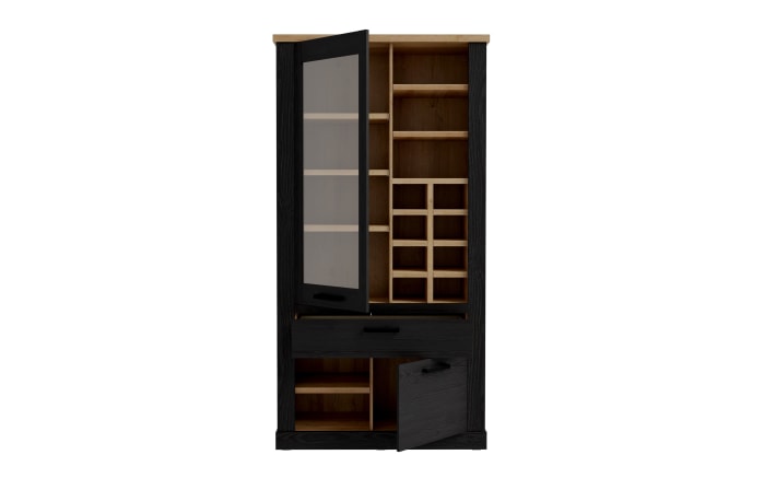 Glasvitrine Duro, Riviera Eiche/Cabezone Eiche-Nachbildung, 212 cm-06