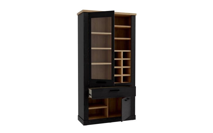Glasvitrine Duro, Riviera Eiche/Cabezone Eiche-Nachbildung, 212 cm-05