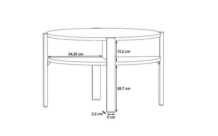Couchtisch Breathtaker, Mauvelle Eiche Nachbildung-03