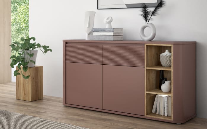 Sideboard Breathtaker, Mauvelle Eiche-Nachbildung/terracotta-01