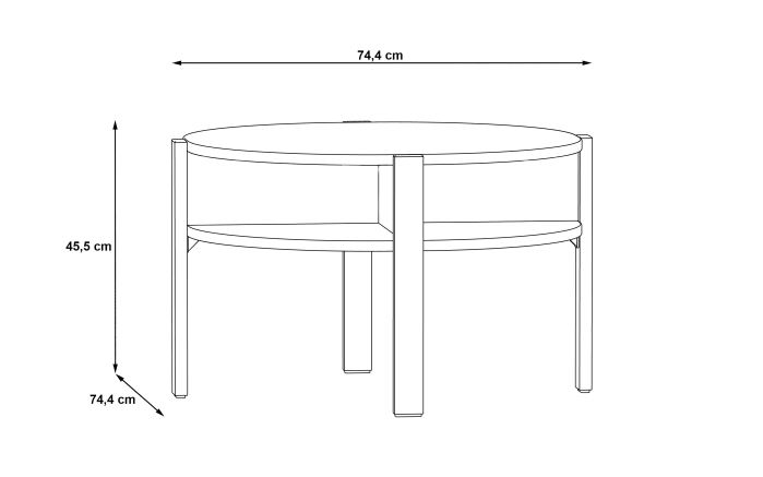 Couchtisch Breathtaker, Artisan Eiche Nachbildung-03