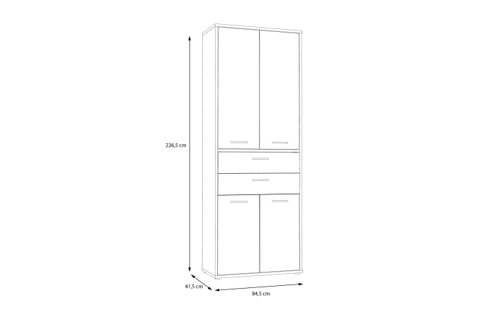Aktenschrank Keflavik, Artisan Eiche-Nachbildung/weiß-06