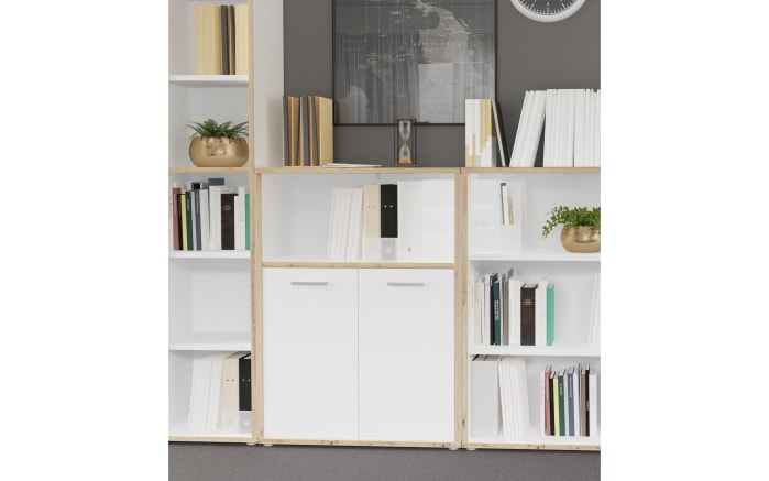 Regal Keflavik, weiß/Artisan Eiche-Nachbildung-03