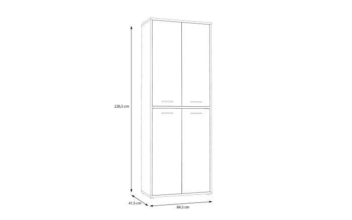 Aktenschrank Keflavik, Artisan Eiche-Nachbildung/weiß-04