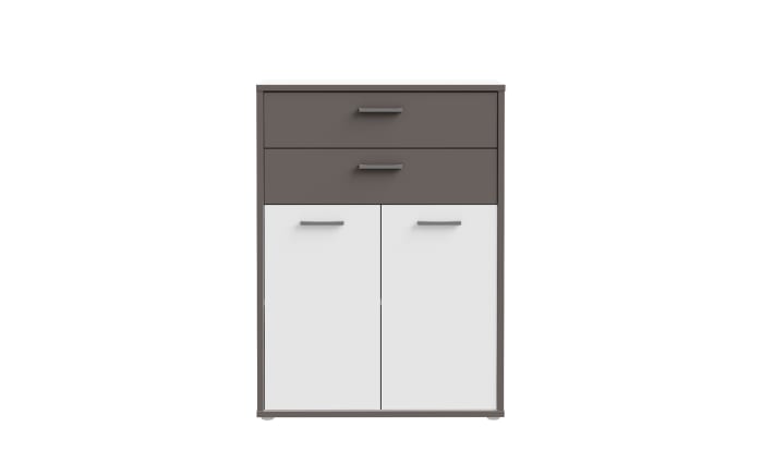 Kommode Keflavik, grau/weiß-02