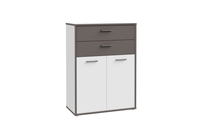 Kommode Keflavik, grau/weiß-01