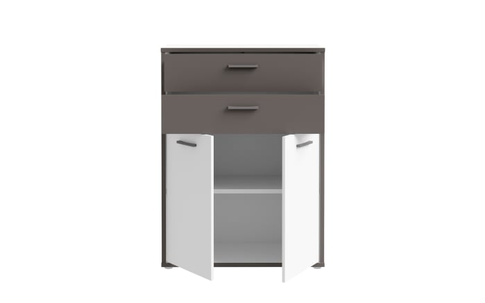 Kommode Keflavik, grau/weiß-03
