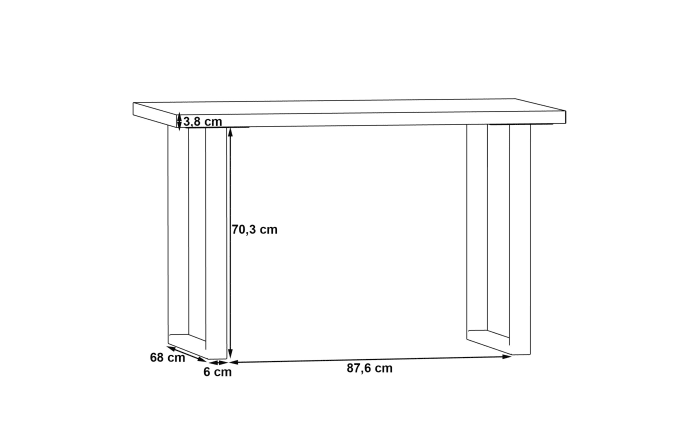 Schreibtisch Keflavik, grau/weiß, 120 cm-04